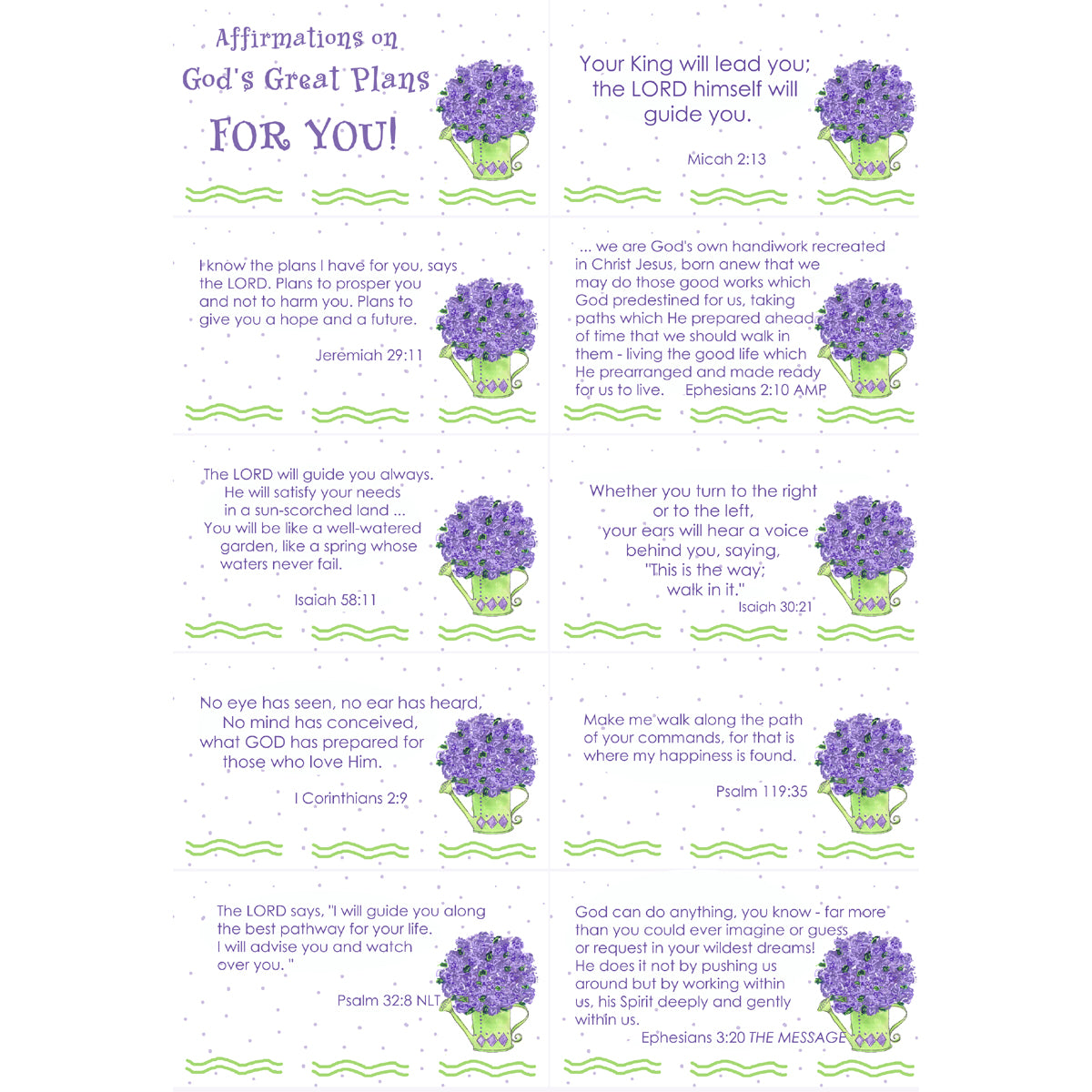 Affirmations from God - God's Great Plans for You