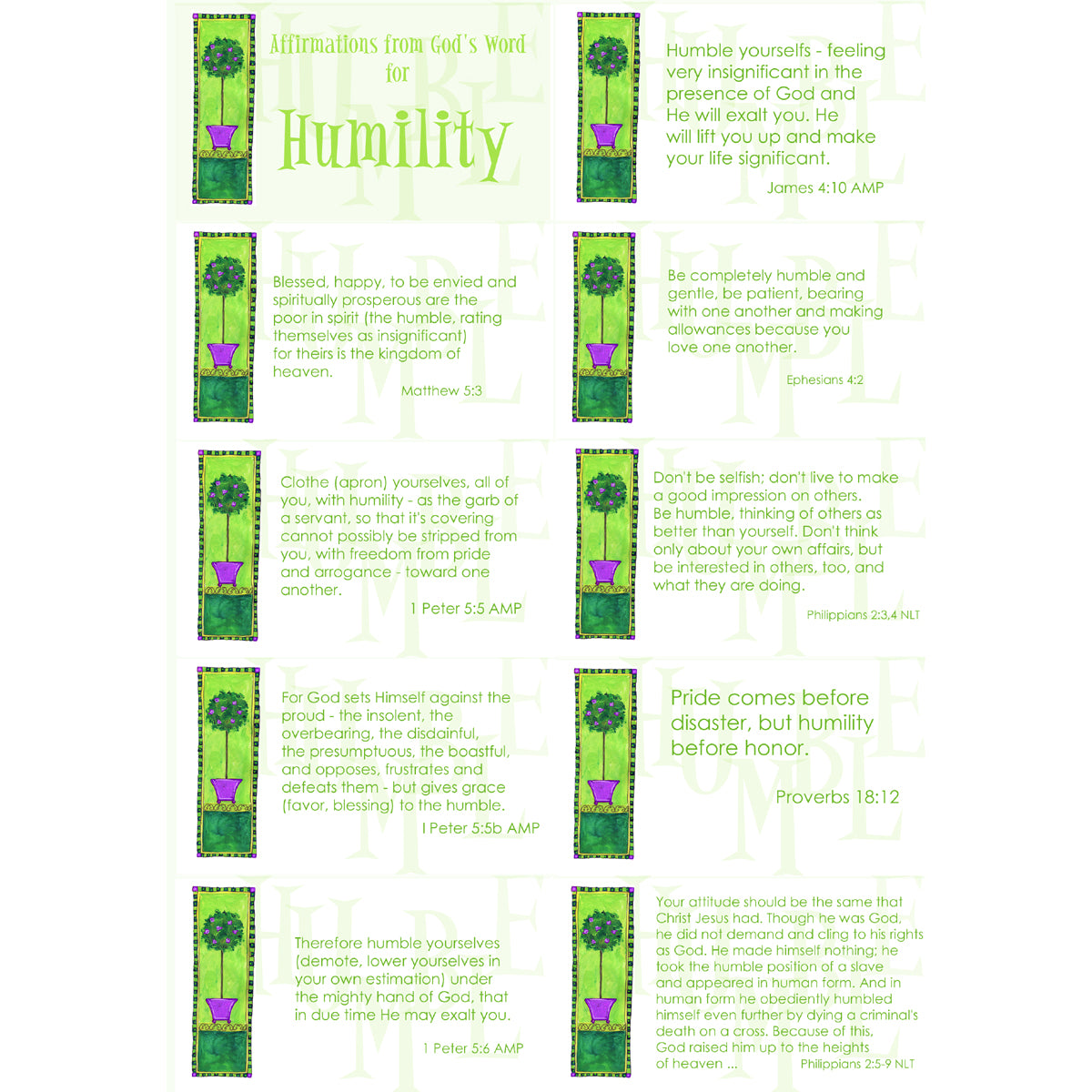 Affirmations from God - Humility