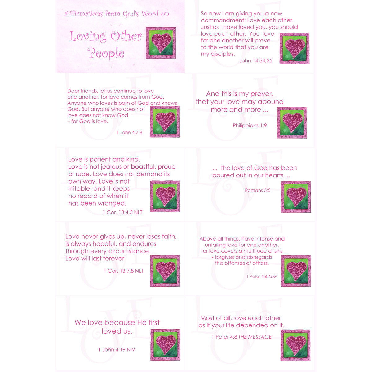 Affirmations from God - Loving Other People