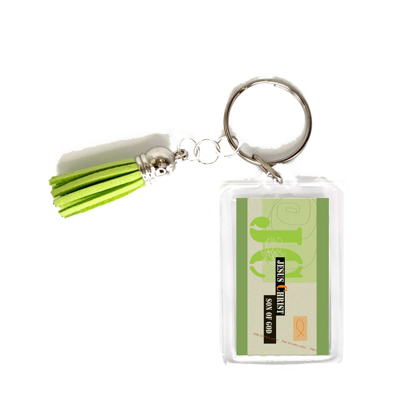 Lively Green - Modern Jesus Keyring