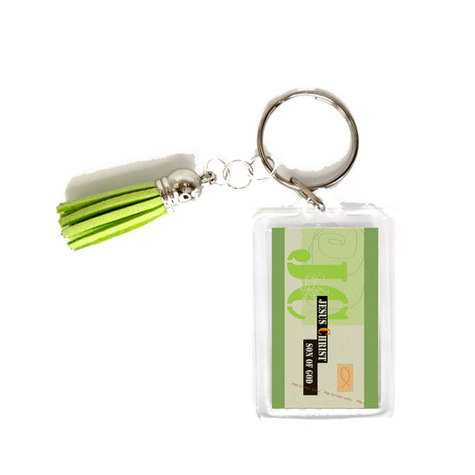 Lively Green - Modern Jesus Keyring