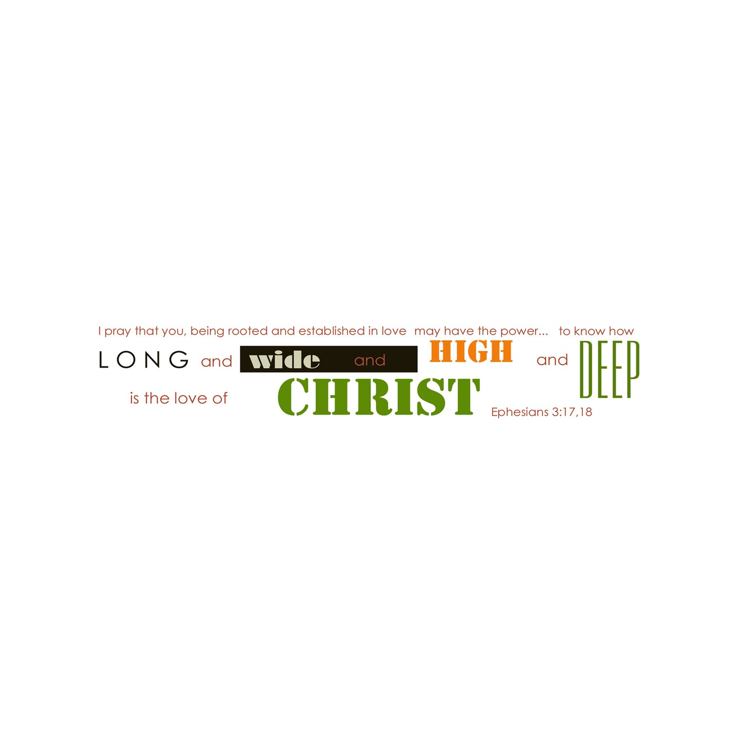 Lively Green - Modern Jesus Note Card (Single Card)