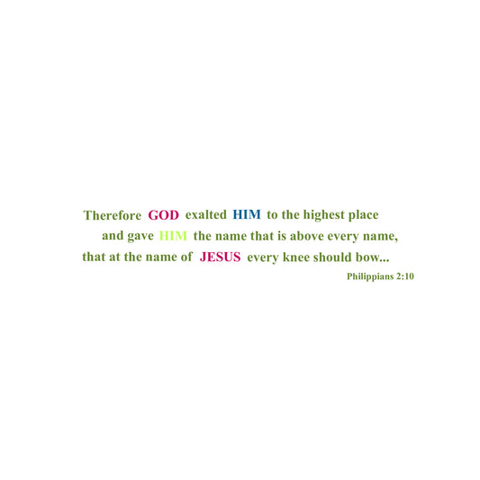 Lively Green - Names of Jesus Note Card (Single Card)