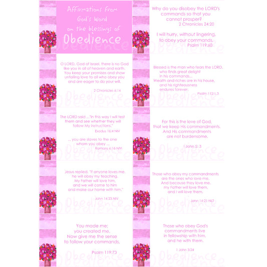 Affirmations from God - Blessings of Obedience