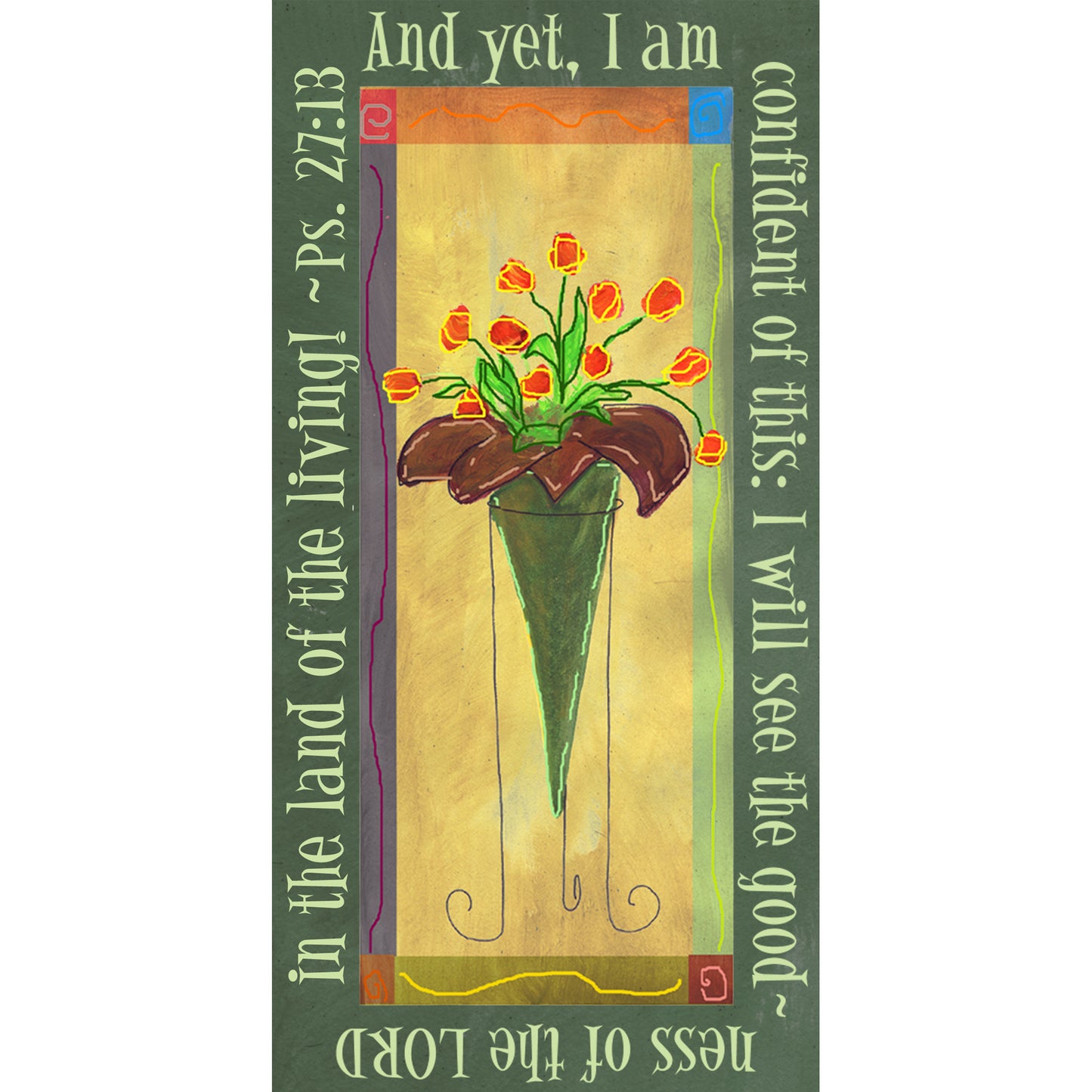 Vibrant Yellow - Tall Tulips Mug