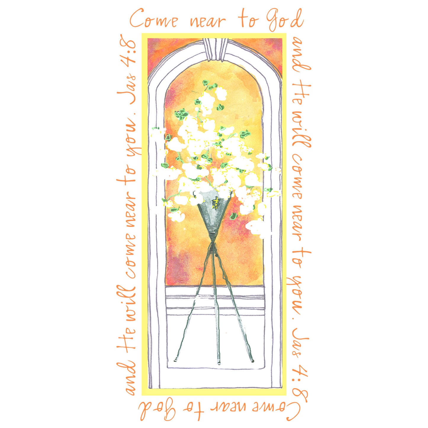 Vibrant Yellow - Flowers in the Window Mug