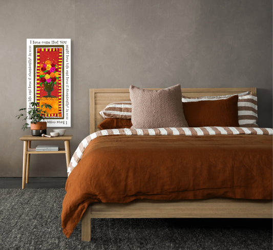 Vivid Orange - Abundant Flowers Canvas Print