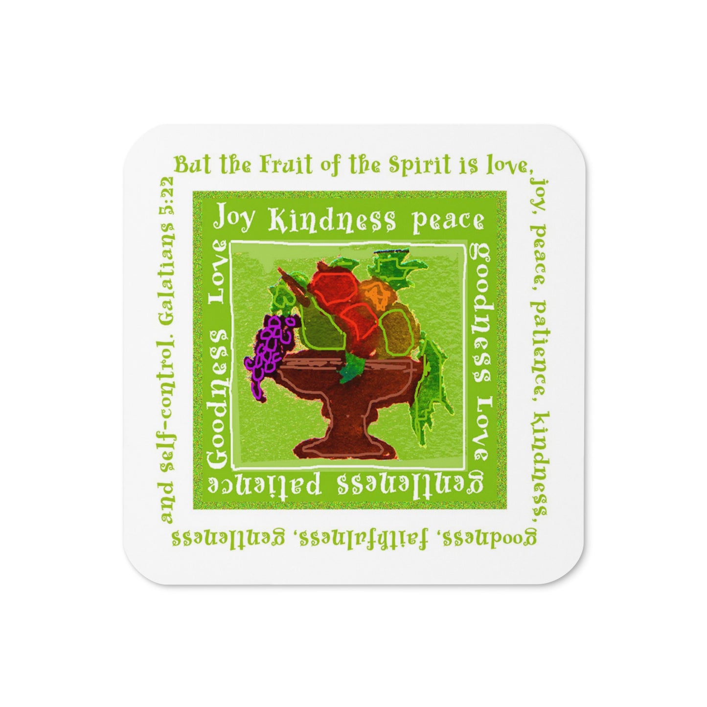 Lively Green - Fruit Coaster