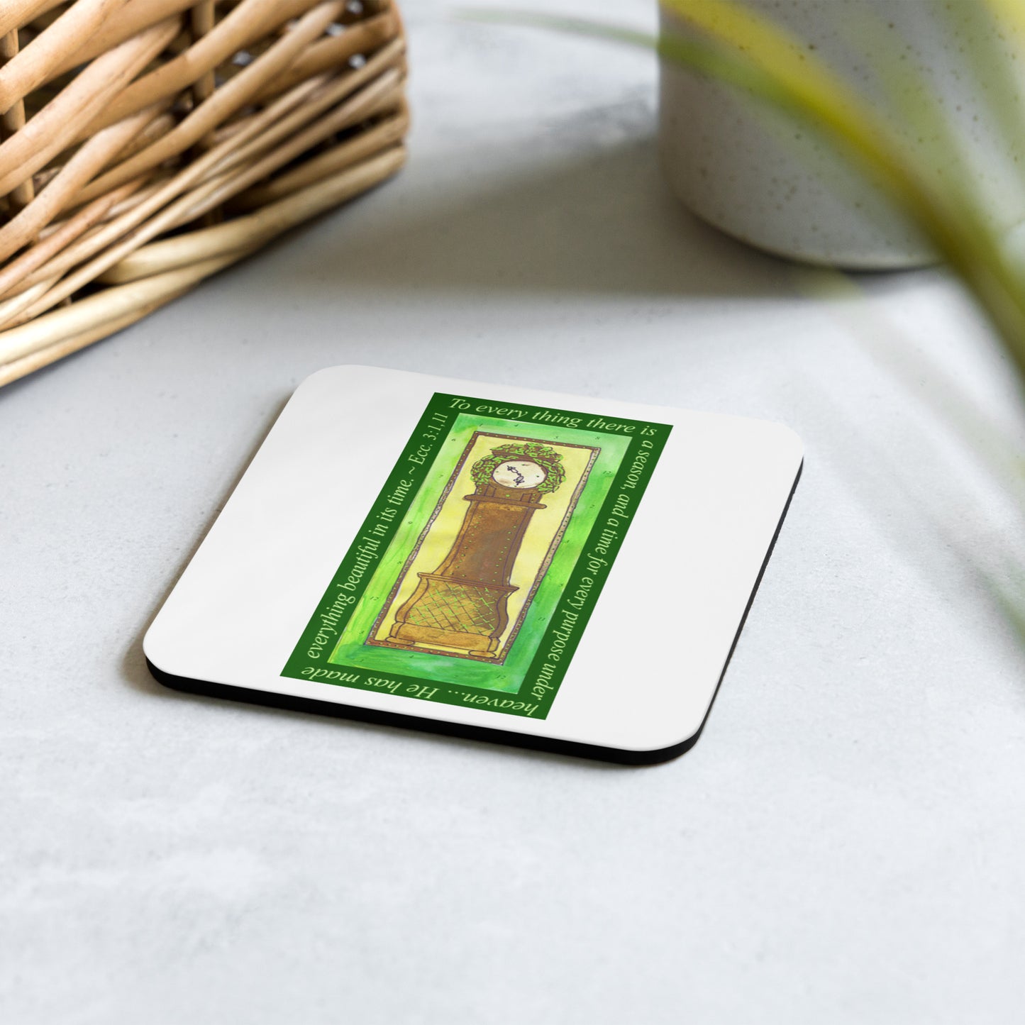 Lively Green - Beautiful in Time Coaster