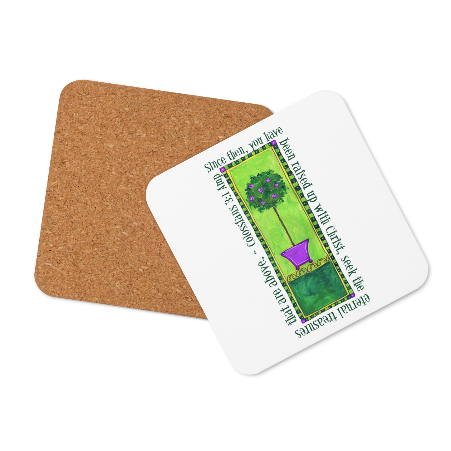 Lively Green - Topiary Coaster