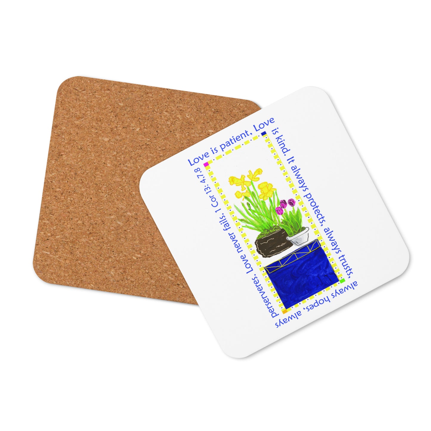 Vibrant Yellow - Daffodils and Tulips Coaster