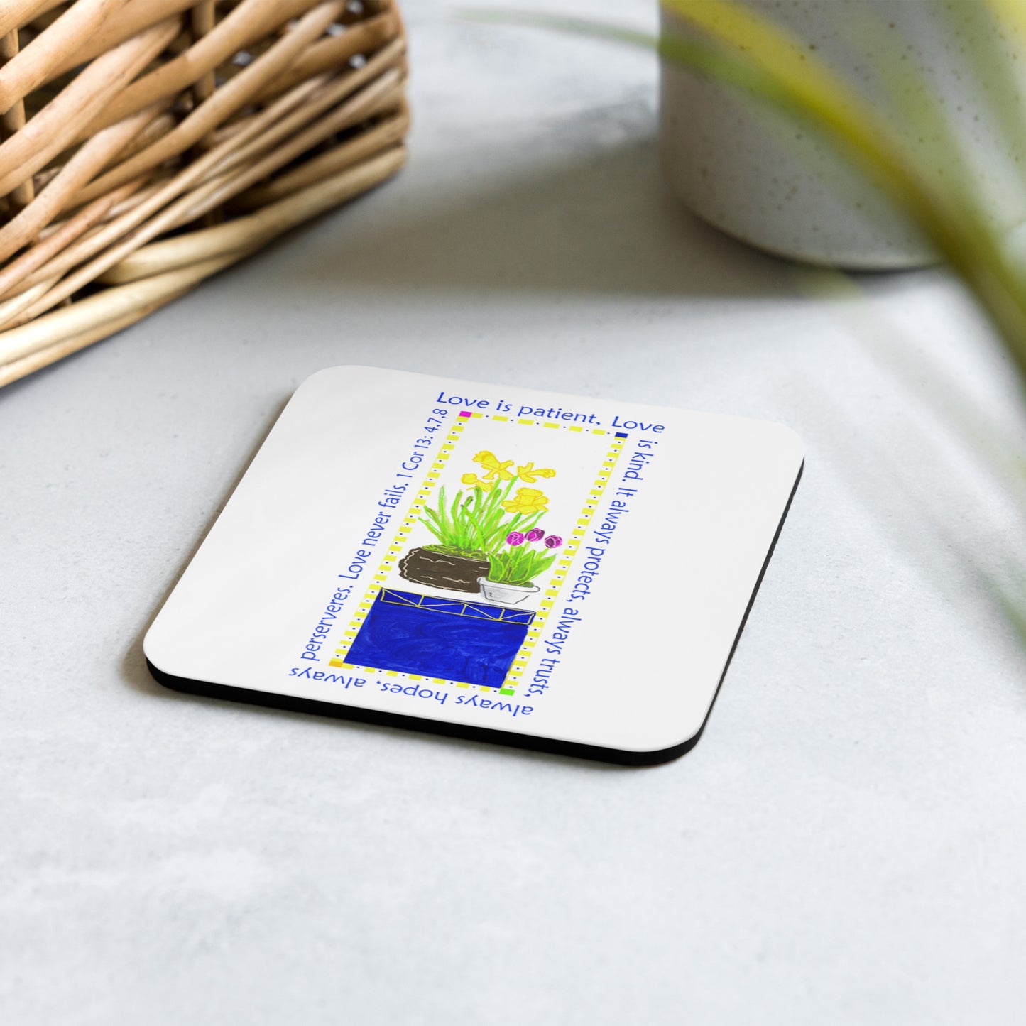 Vibrant Yellow - Daffodils and Tulips Coaster