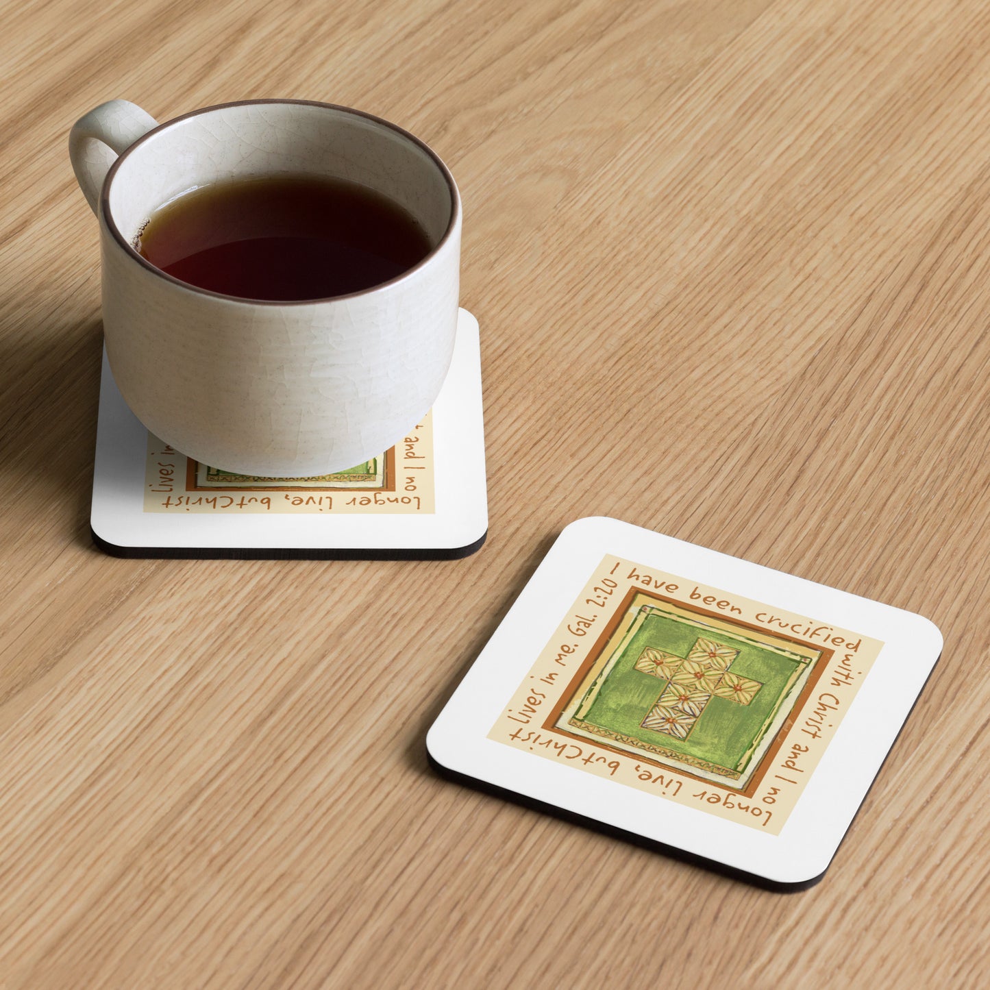 Vibrant Yellow - Hawaiian Cross Coaster