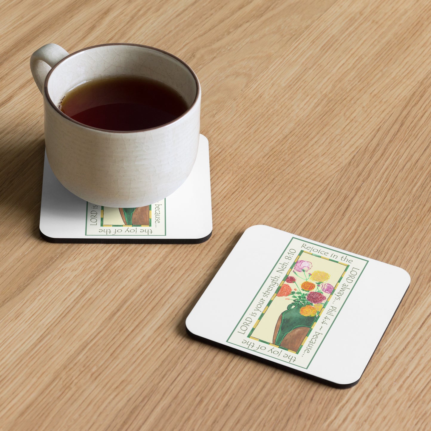 Vibrant Yellow - Roses Coaster