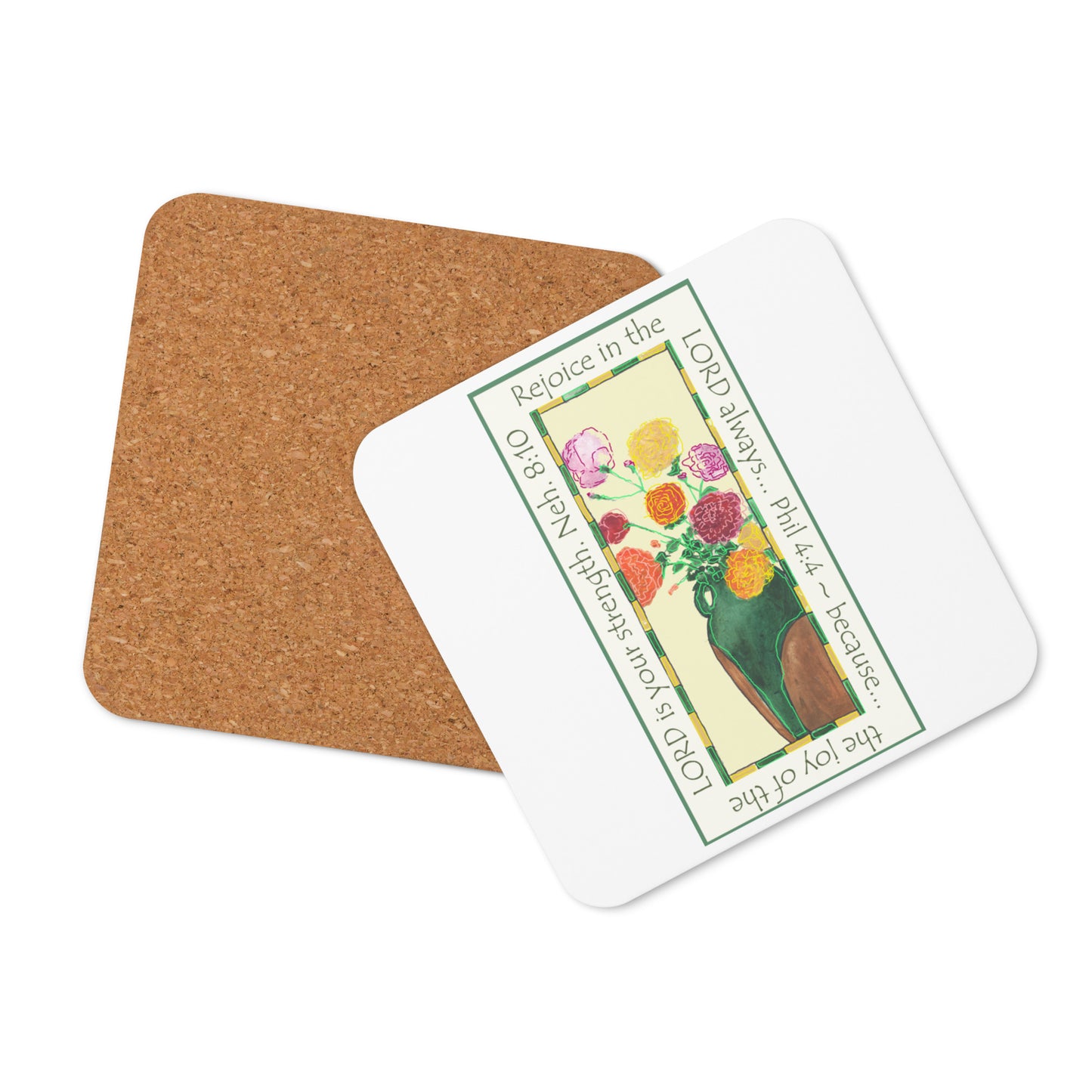 Vibrant Yellow - Roses Coaster