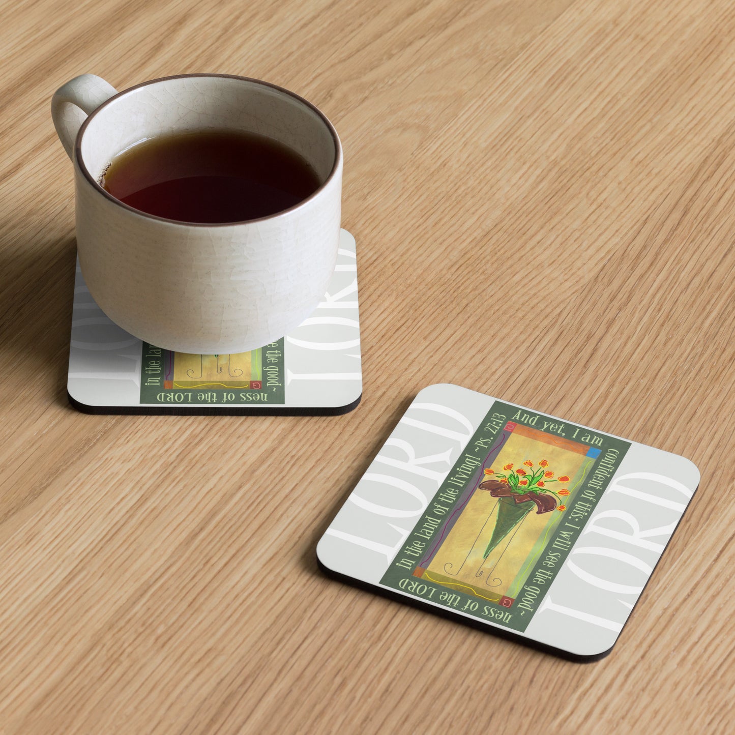 Vibrant Yellow - Tall Tulips Coaster