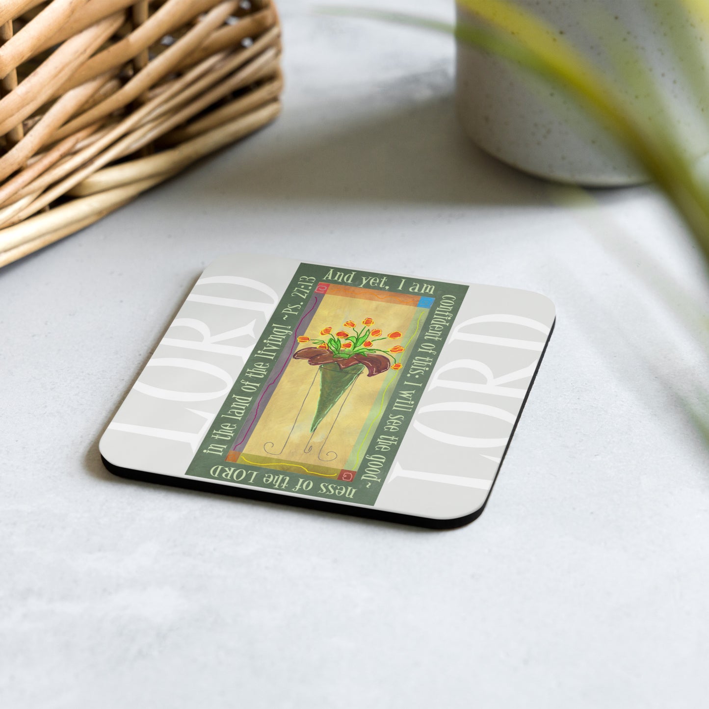 Vibrant Yellow - Tall Tulips Coaster