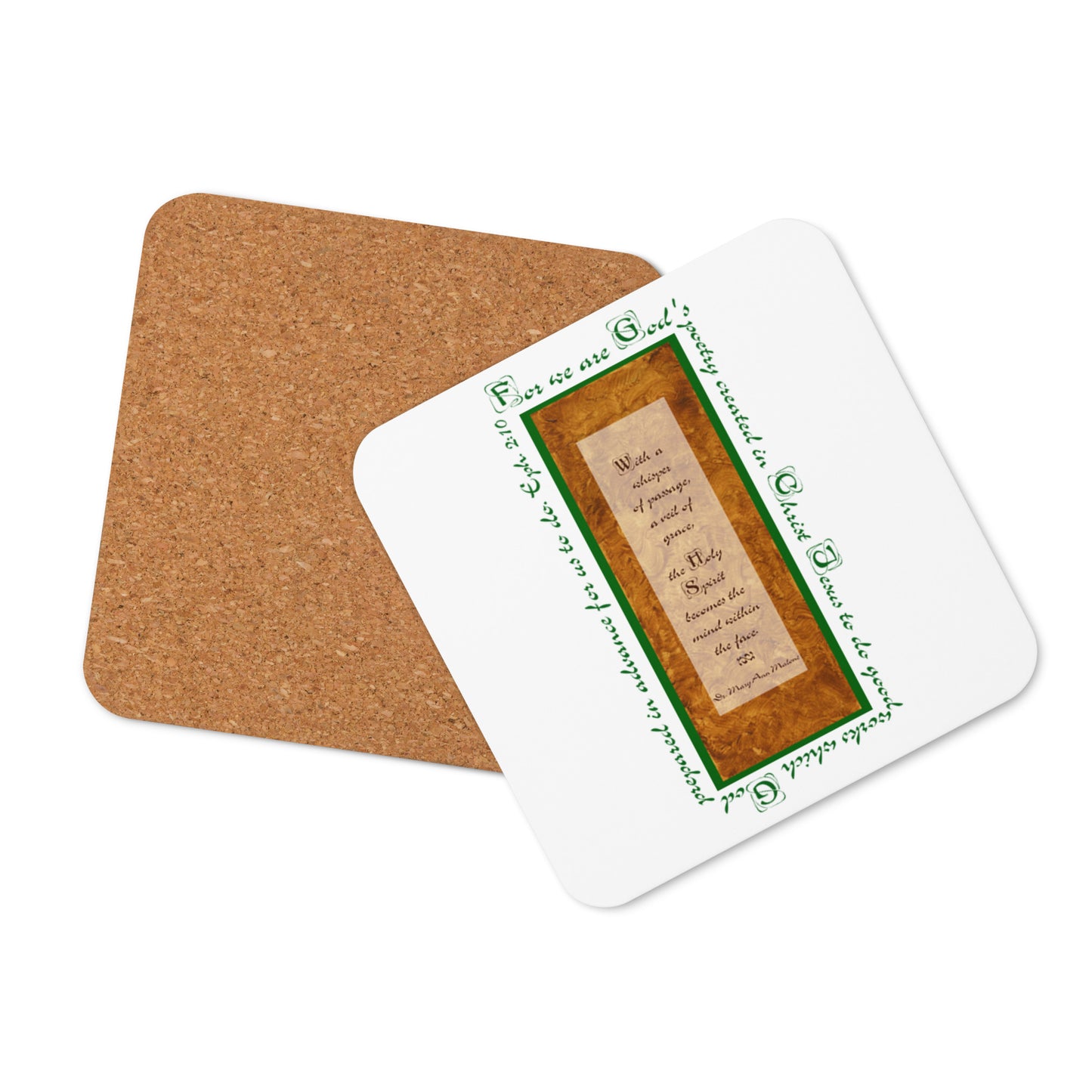 Vivid Orange - God's Poetry Coaster