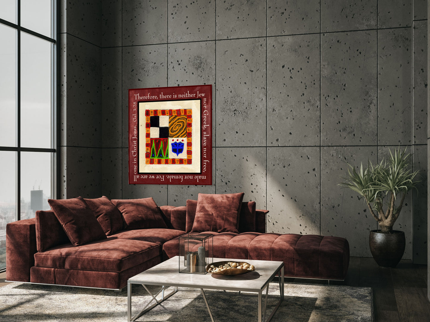 Vivid Orange - Unity in Christ Canvas Print