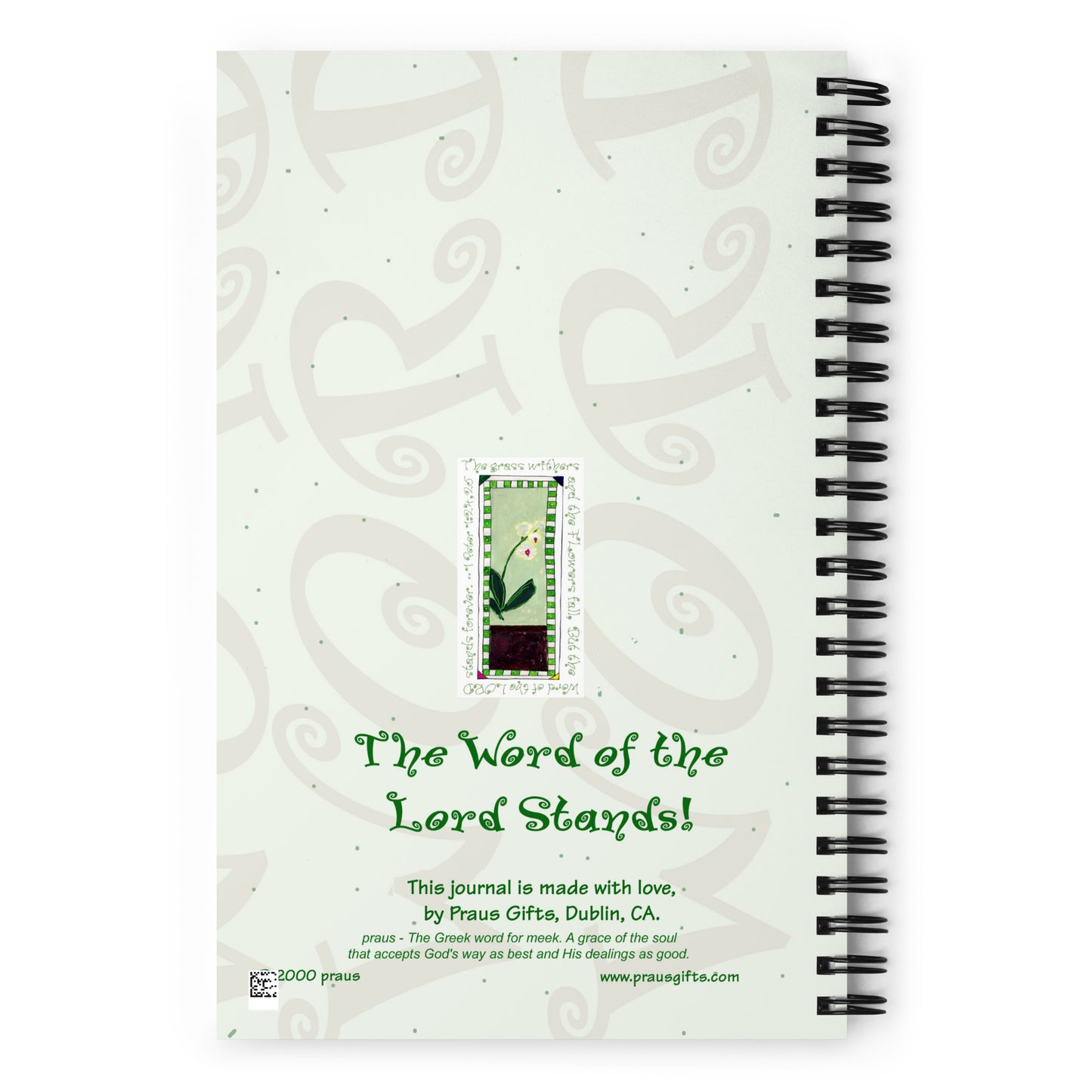 Lively Green - White Orchid Journal