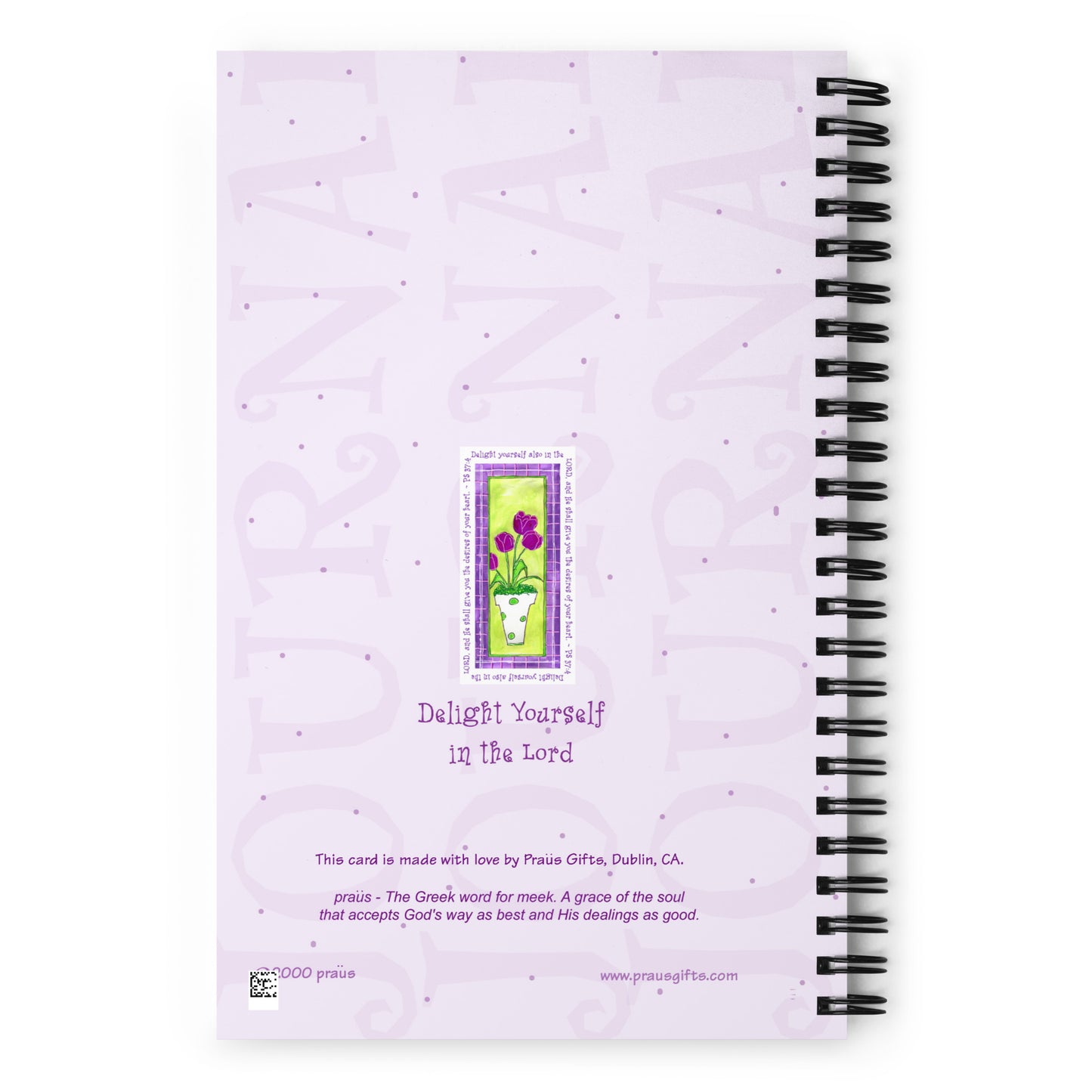Lively Green - Purple and Green Tulip Journal