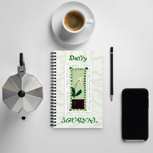 Lively Green - White Orchid Journal