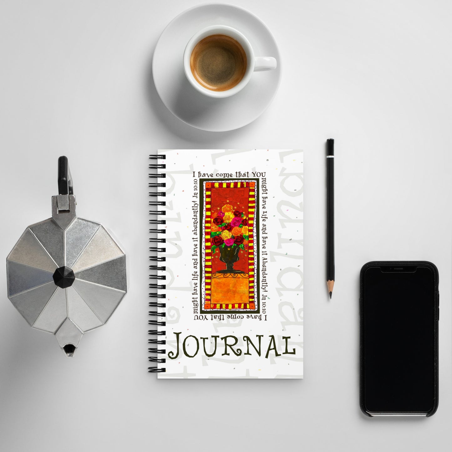 Vivid Orange - Abundant Flowers Journal