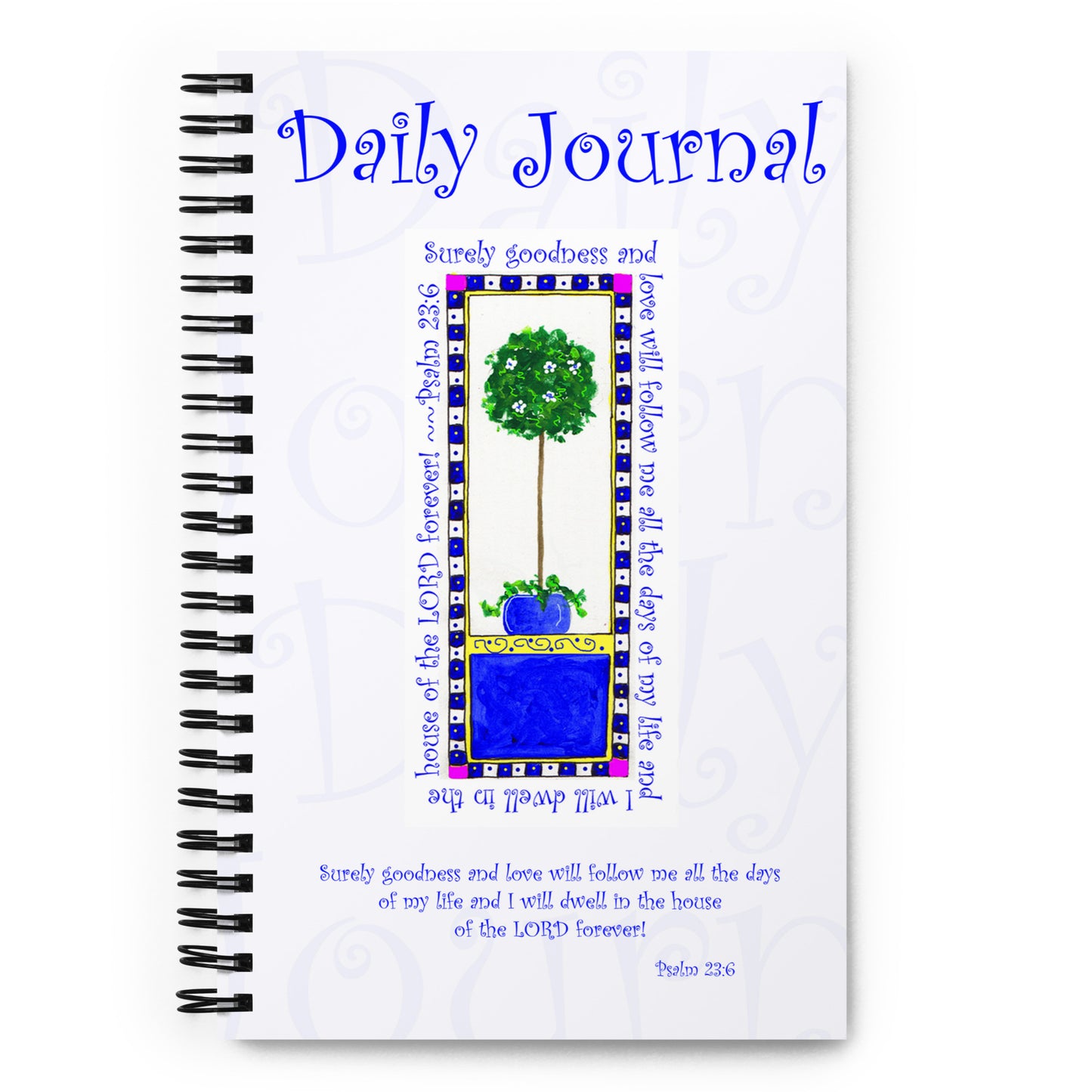 Heavenly Blue Topiary Journal