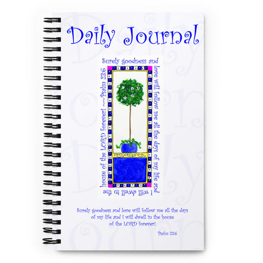 Heavenly Blue Topiary Journal