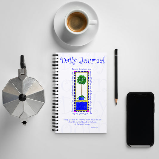 Heavenly Blue Topiary Journal