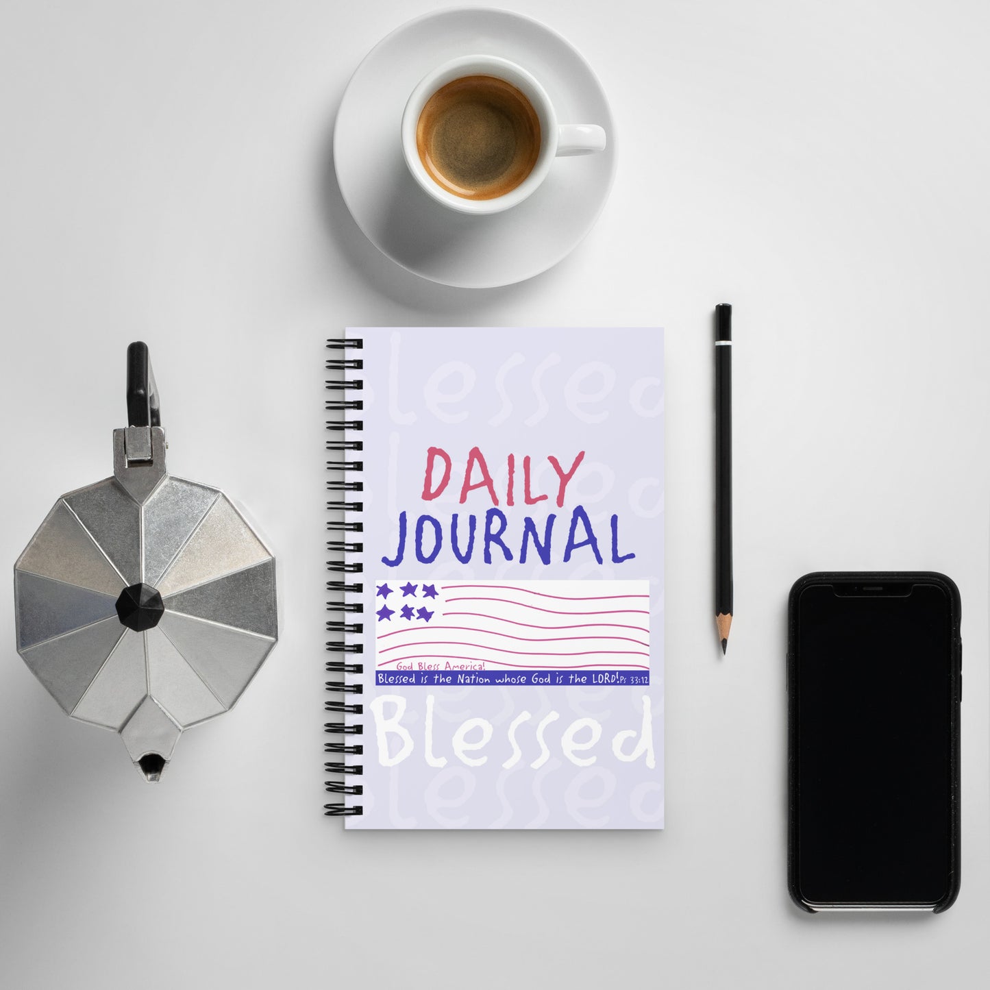Heavenly Blue - Funky Flag Journal