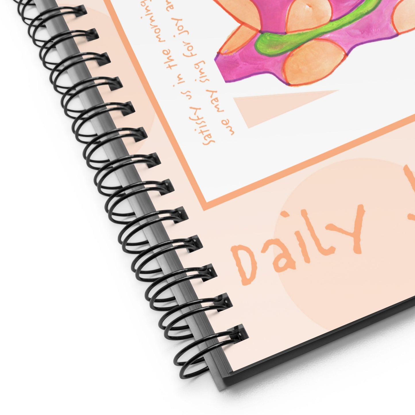 Vivid Orange - Pink Coffee Cup Journal