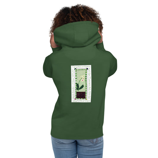 Lively Green - White Orchid Sweatshirt Hoodie