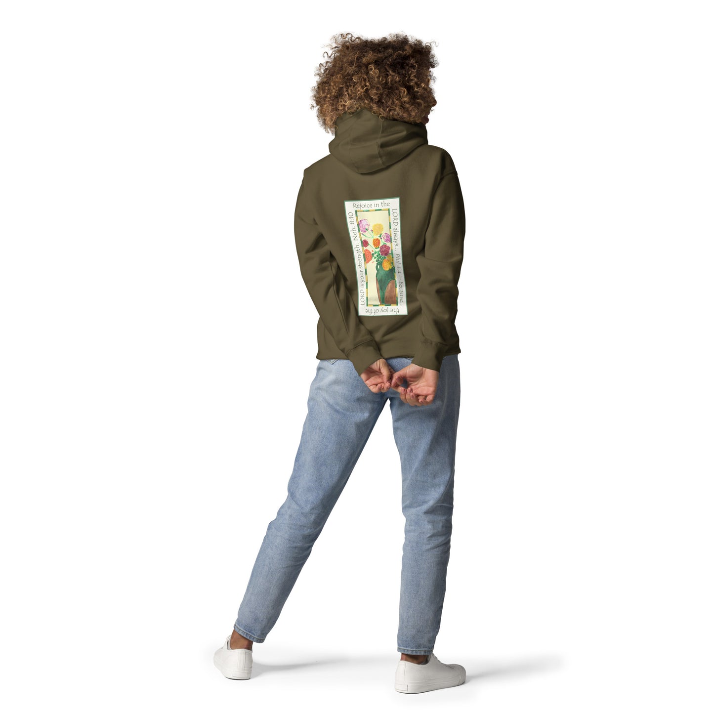 Vibrant Yellow - Roses Sweatshirt Hoodie