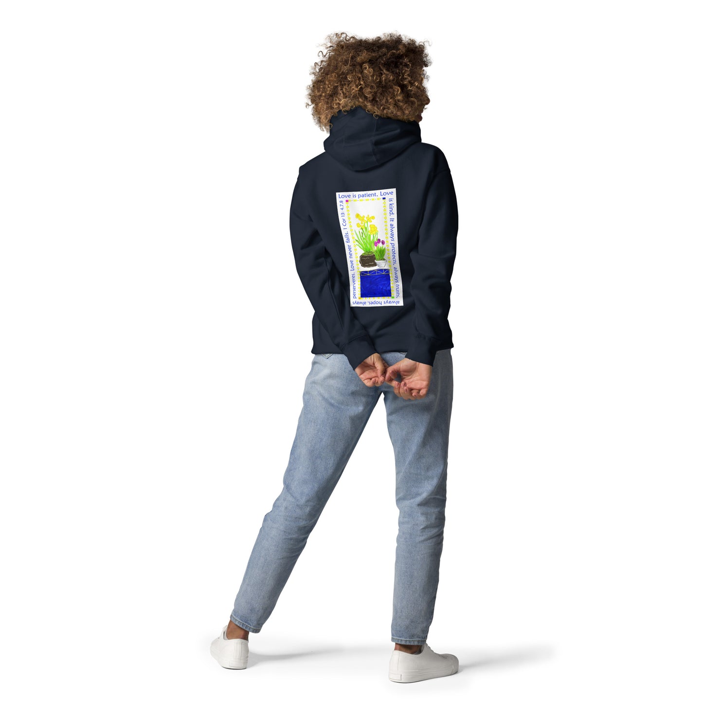 Vibrant Yellow - Daffodils and Tulips Sweatshirt Hoodie