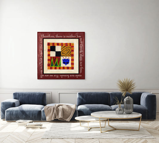 Vivid Orange - Unity in Christ Canvas Print