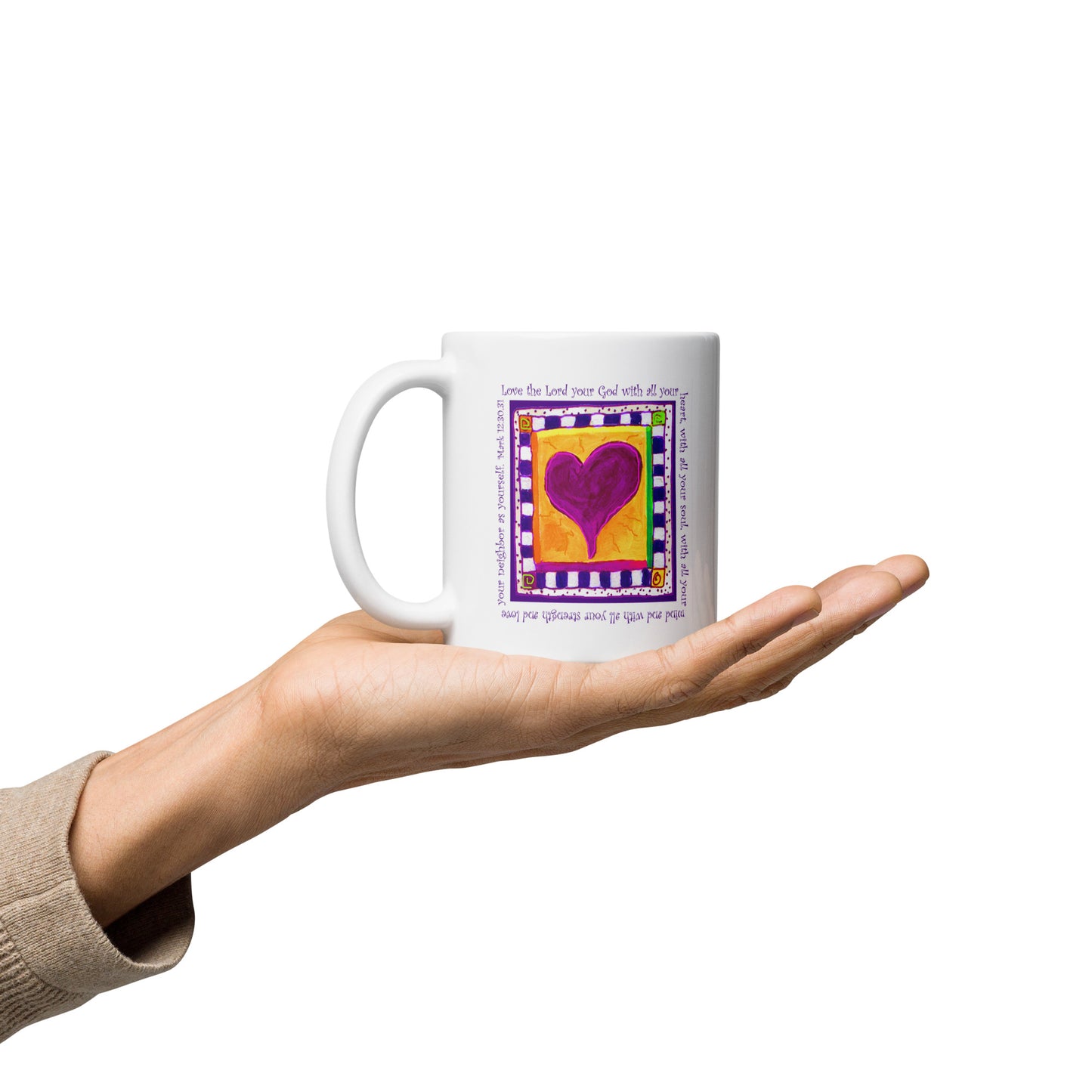 Bright Pink - Heart Mug