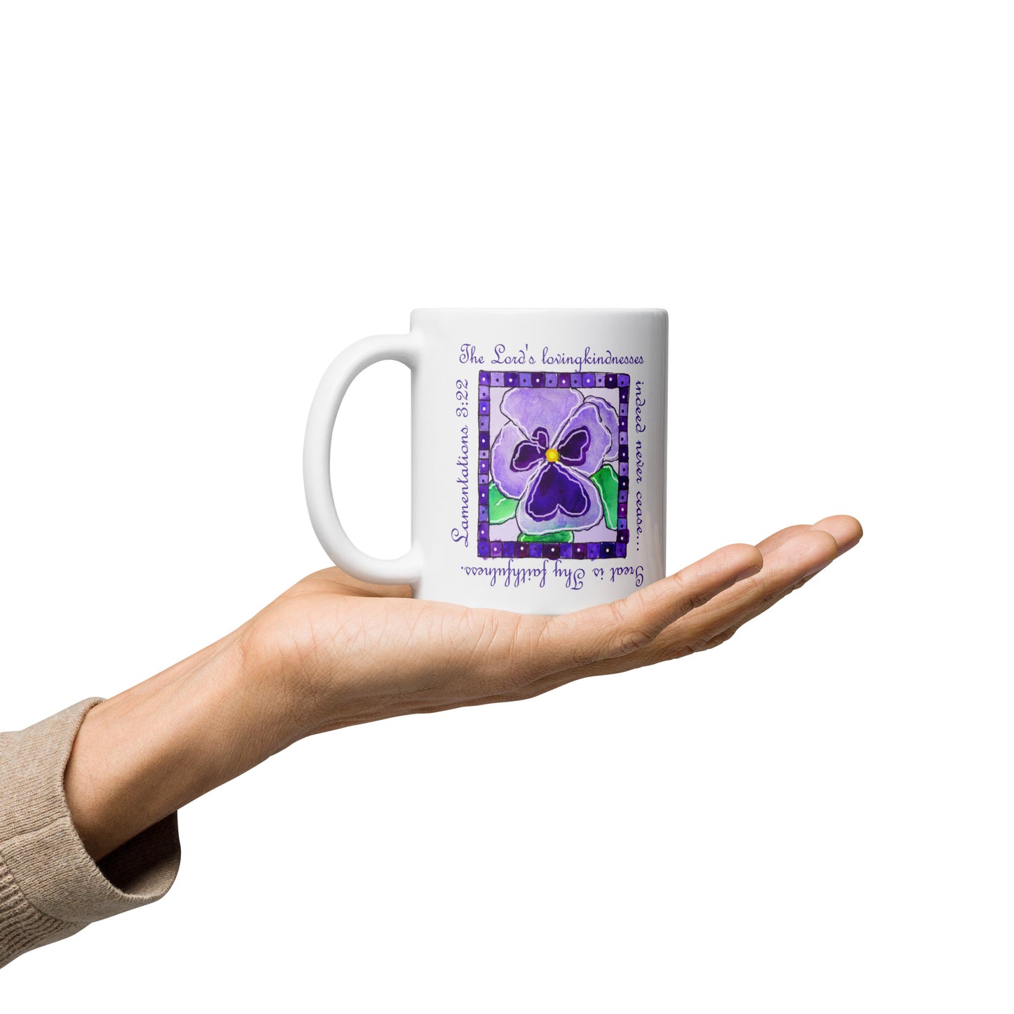 Deep Purple - Pansies Mug