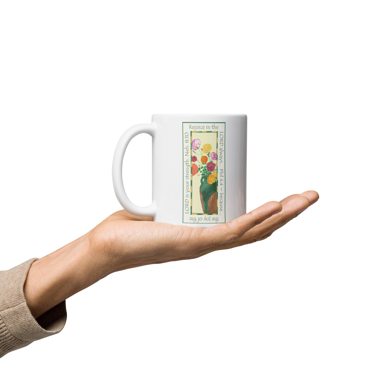 Vibrant Yellow - Roses Mug