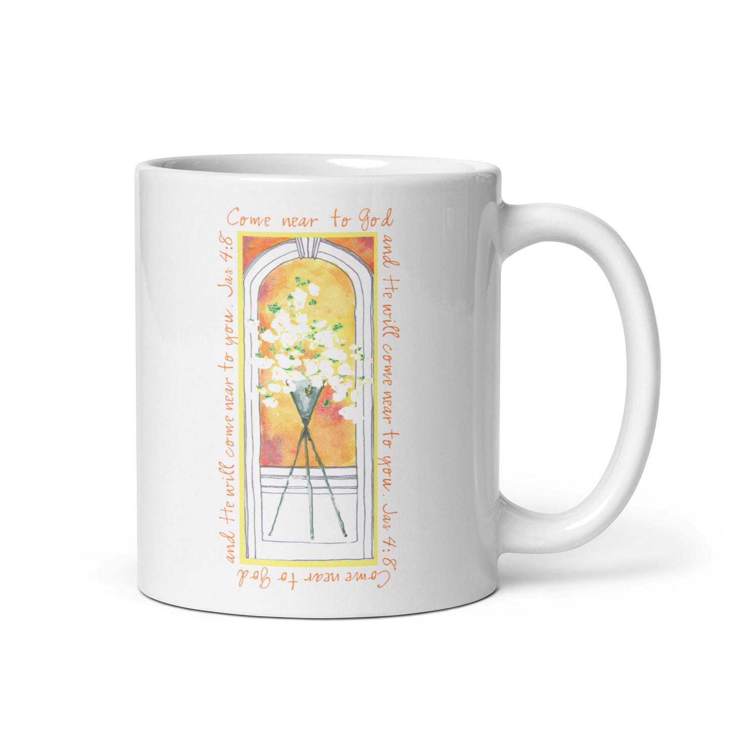 Vibrant Yellow - Flowers in the Window Mug