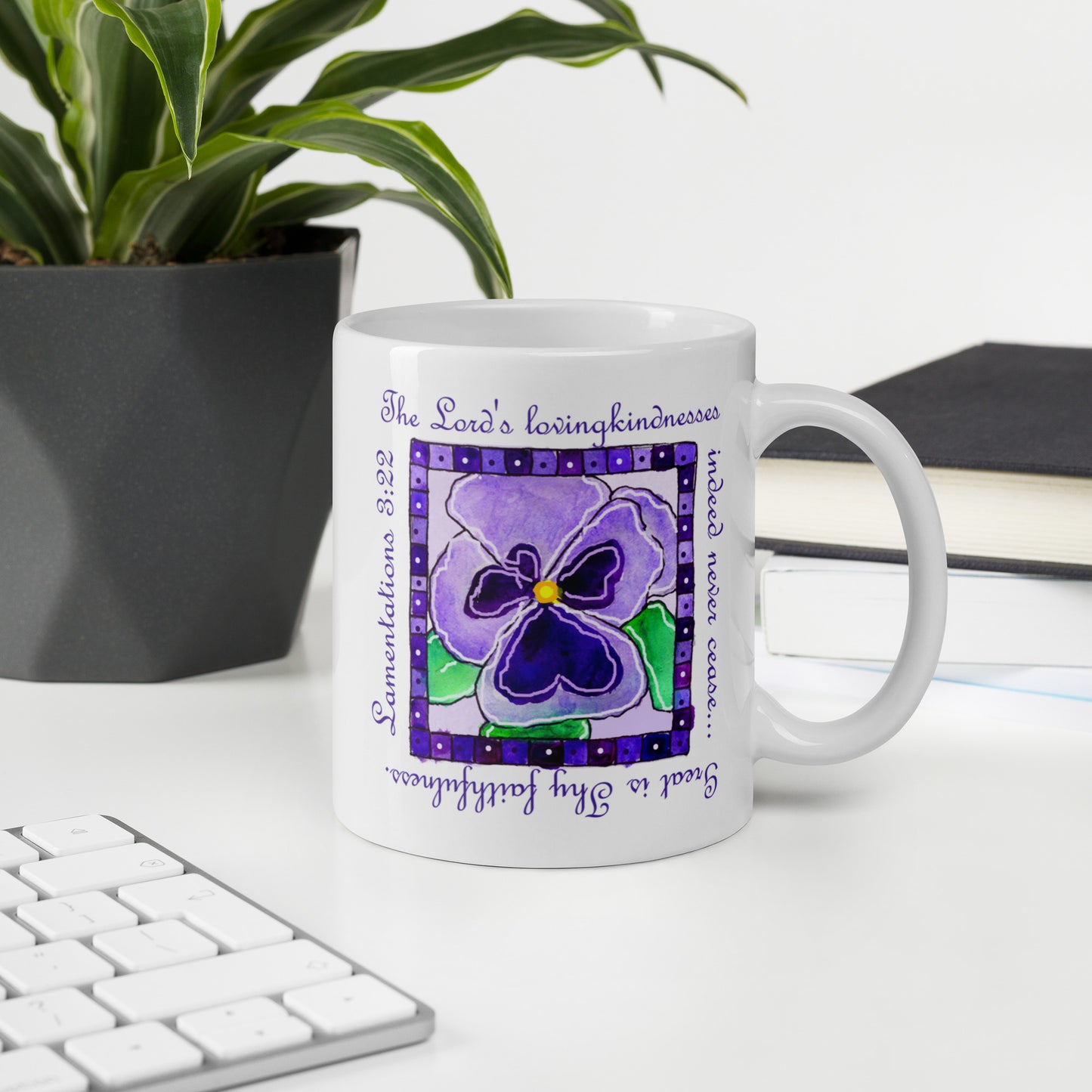 Deep Purple - Pansies Mug