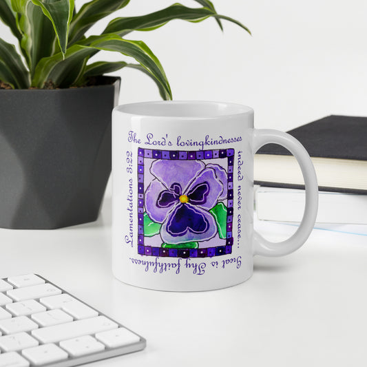 Deep Purple - Pansies Mug