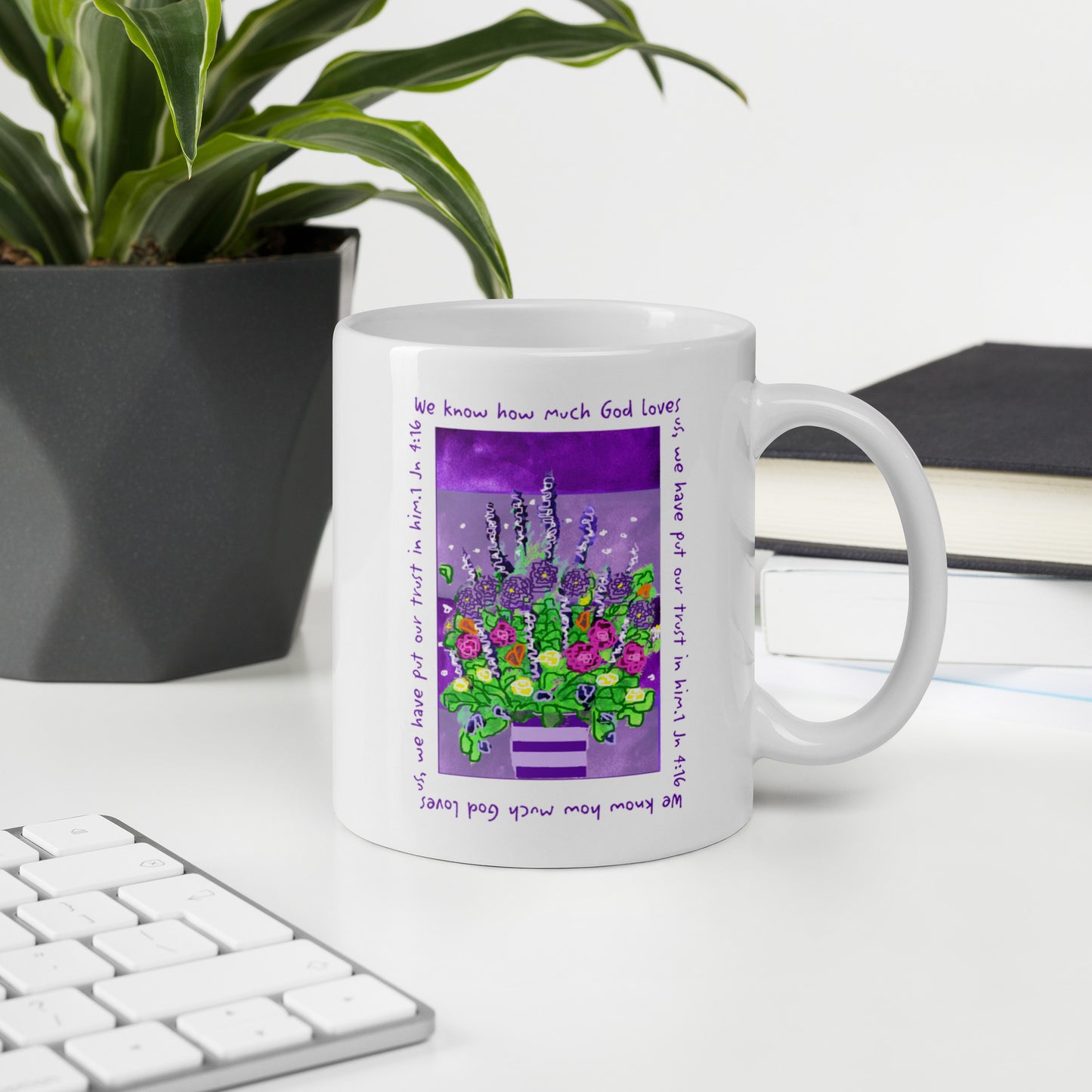 Deep Purple - Stripe Mug