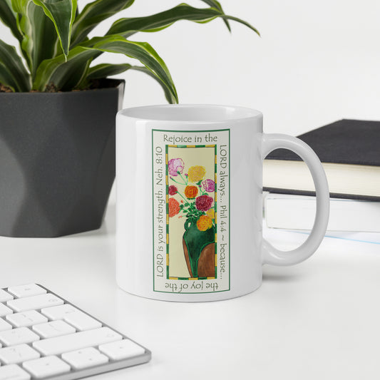 Vibrant Yellow - Roses Mug