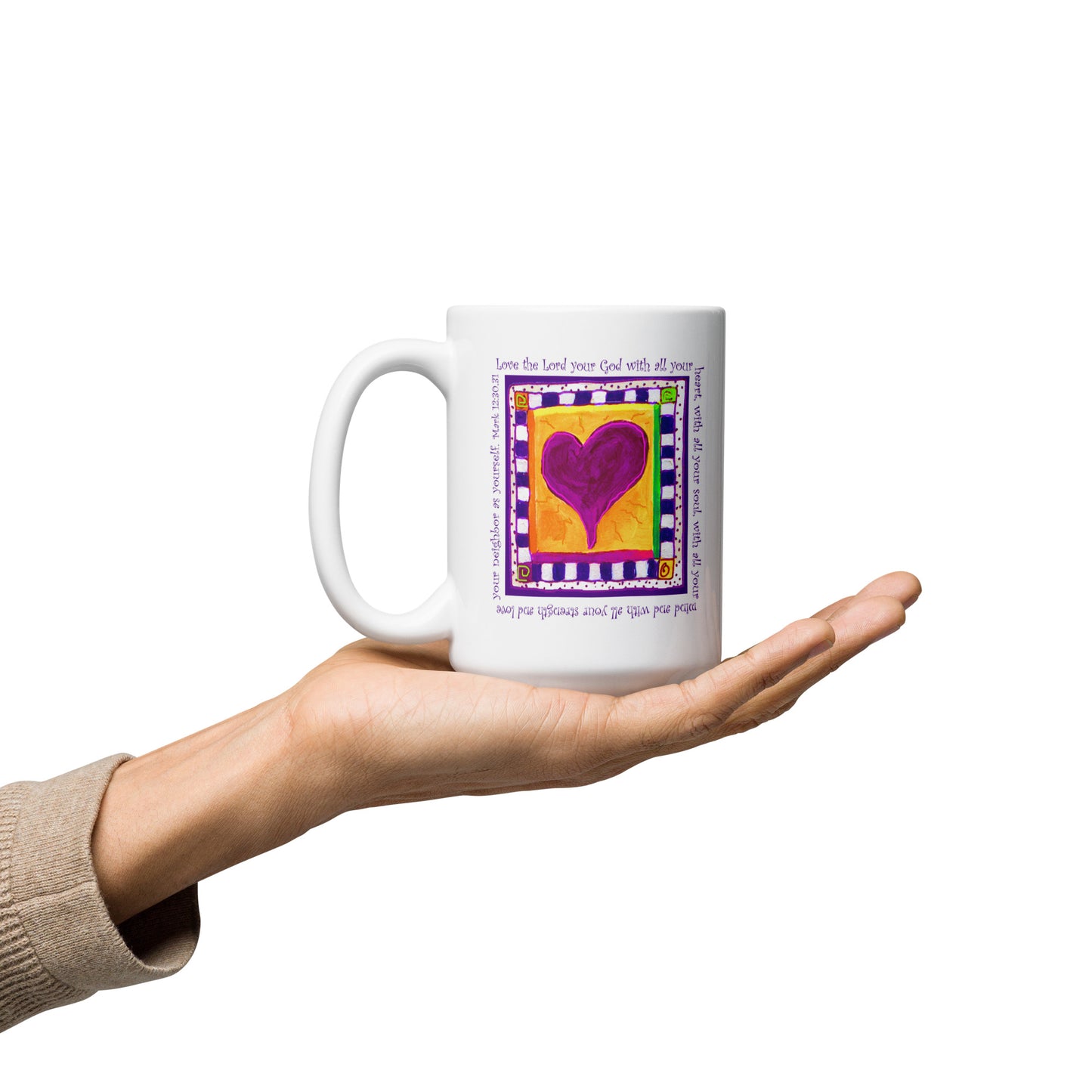 Bright Pink - Heart Mug