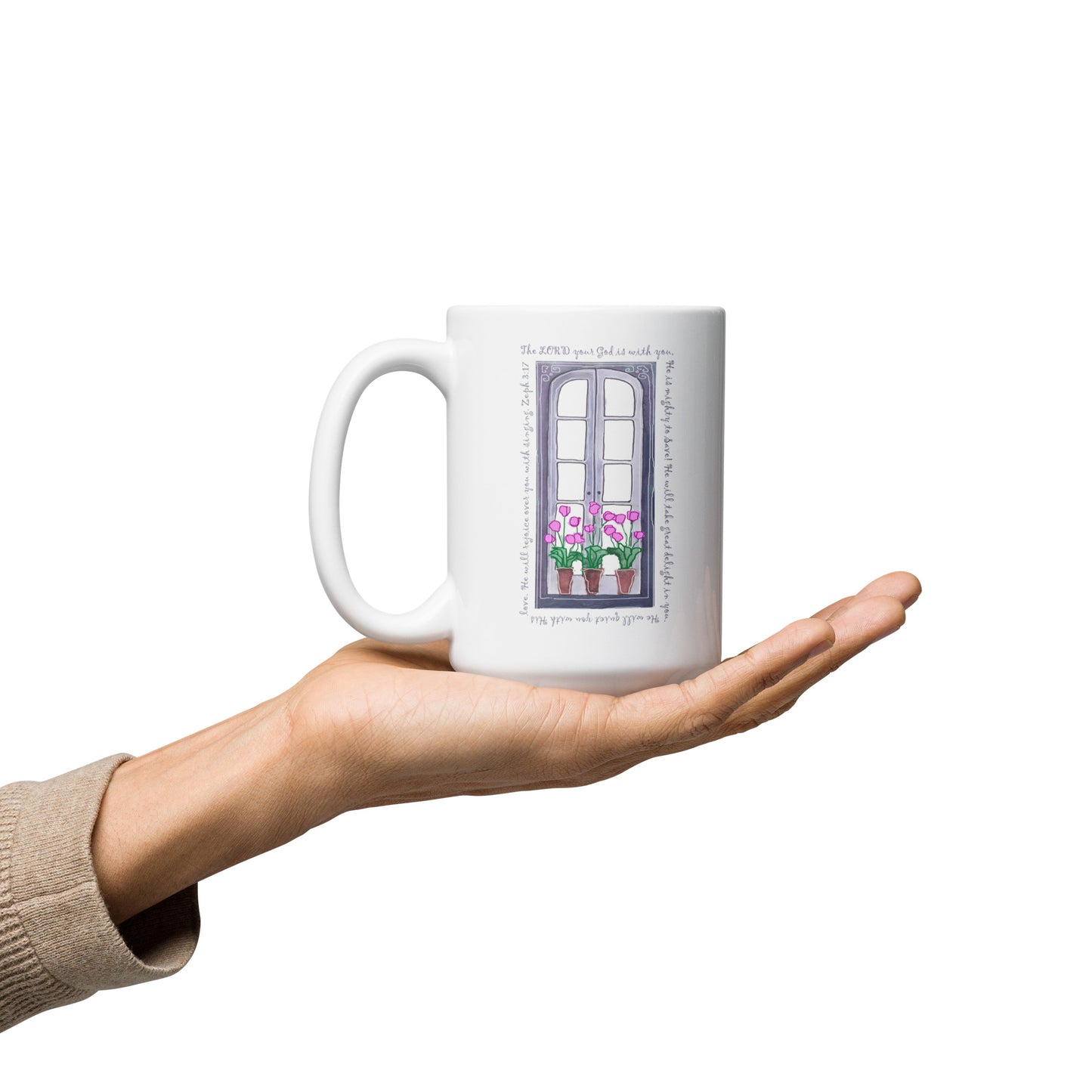 Bright Pink - Tulips in the Window Mug