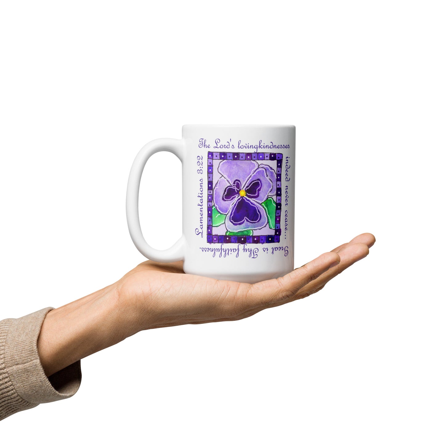 Deep Purple - Pansies Mug