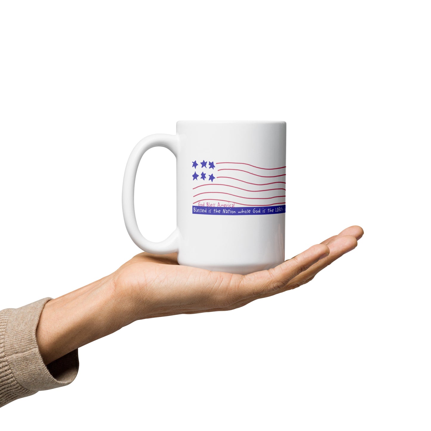 Heavenly Blue - Funky Flag Mug