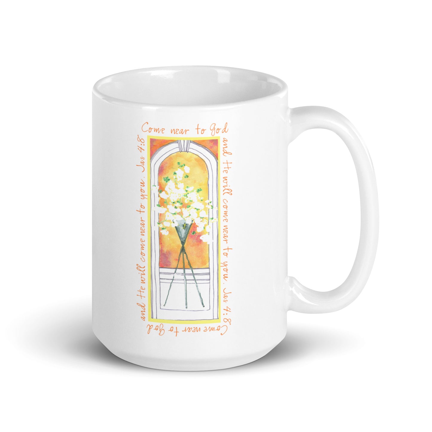 Vibrant Yellow - Flowers in the Window Mug