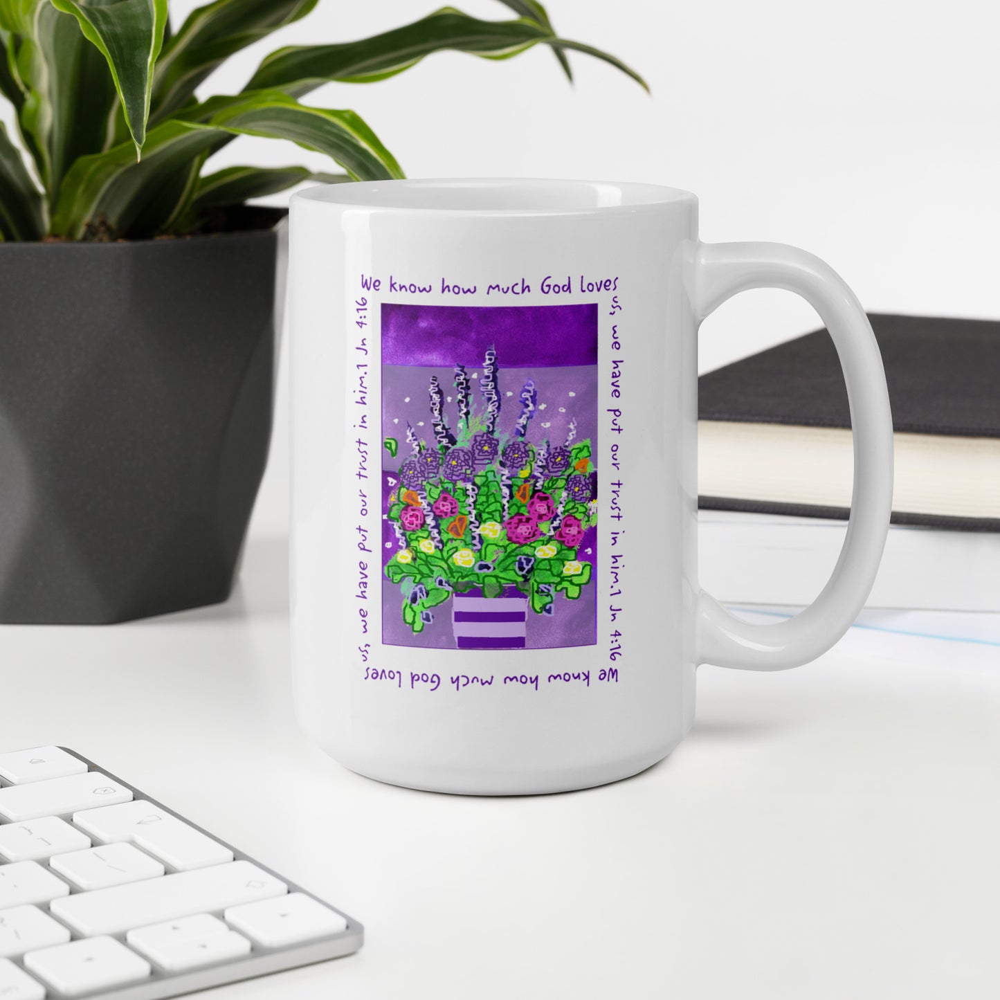 Deep Purple - Stripe Mug